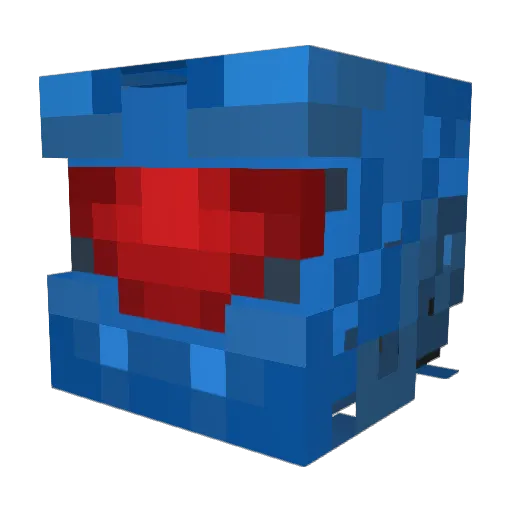 Emanuelite Minecraft avatar head, 3D render