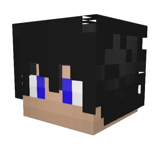 Emanuelmm Minecraft avatar head, 3D render