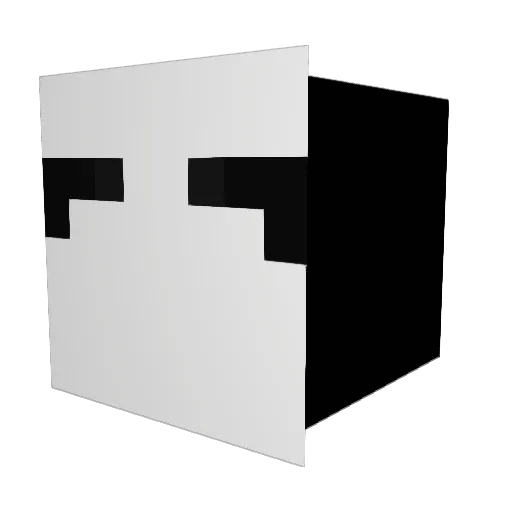 Emark4 Minecraft avatar head, 3D render