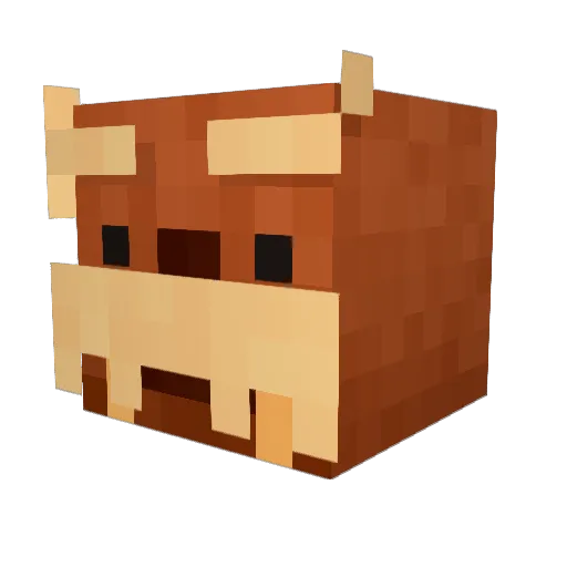 Emashalan Minecraft avatar head, 3D render