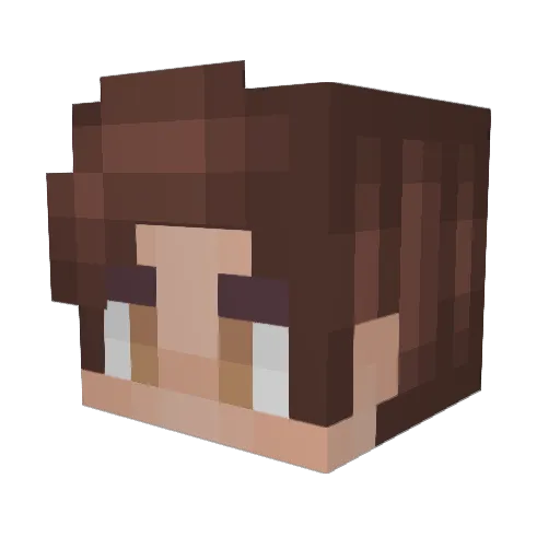 Emasta247 Minecraft avatar head, 3D render