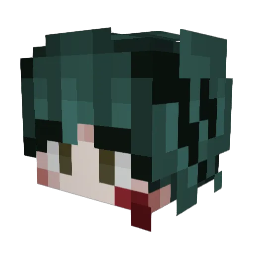 EmatorCZ Minecraft avatar head, 3D render