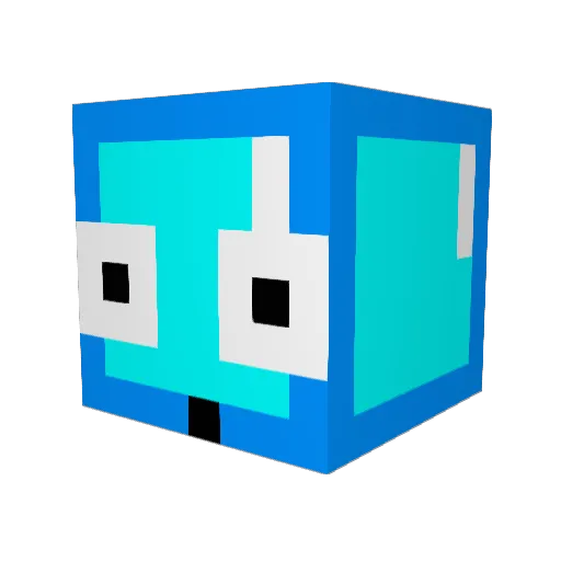 Ematt14 Minecraft avatar head, 3D render