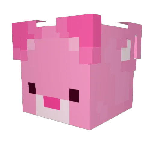 Emauser Minecraft avatar head, 3D render