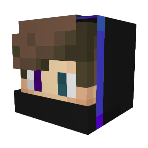 Emavan Minecraft avatar head, 3D render