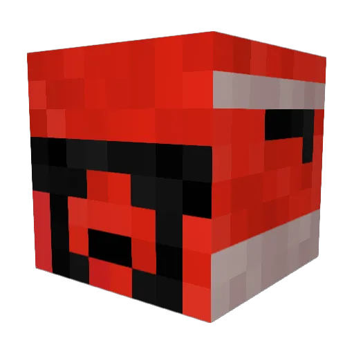 EmbErQD Minecraft avatar head, 3D render