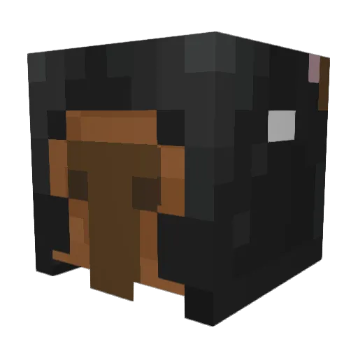 Embarrazada Minecraft avatar head, 3D render
