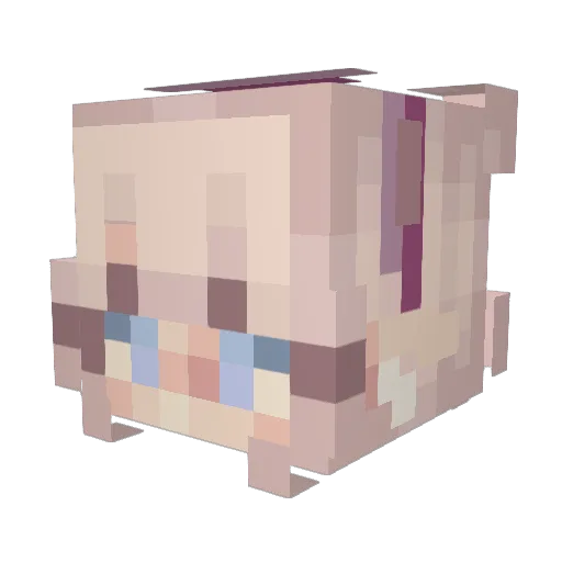 Embellish01 Minecraft avatar head, 3D render