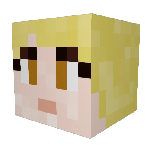 Embem72210 Minecraft avatar head, 3D render