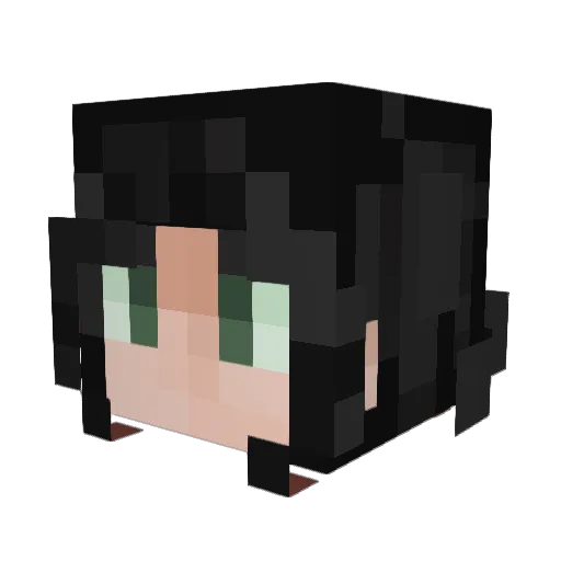 Ember017 Minecraft avatar head, 3D render