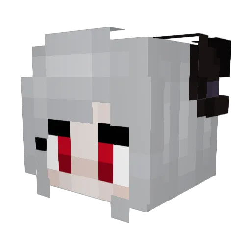 Ember045 Minecraft avatar head, 3D render