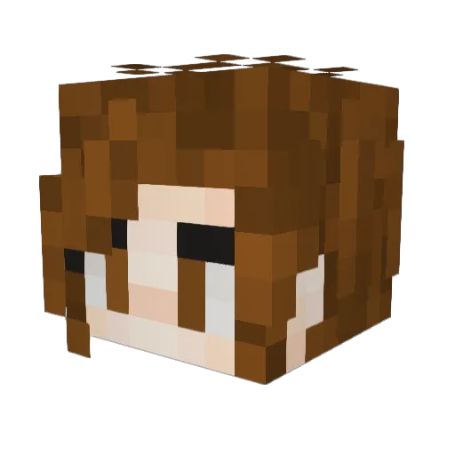 Ember143 Minecraft avatar head, 3D render