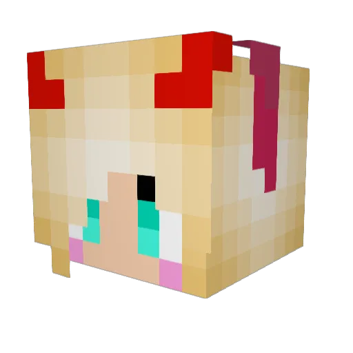 EmberAsh_ Minecraft avatar head, 3D render