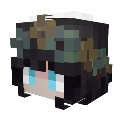 EmberBlaze0189 Minecraft avatar head, 3D render