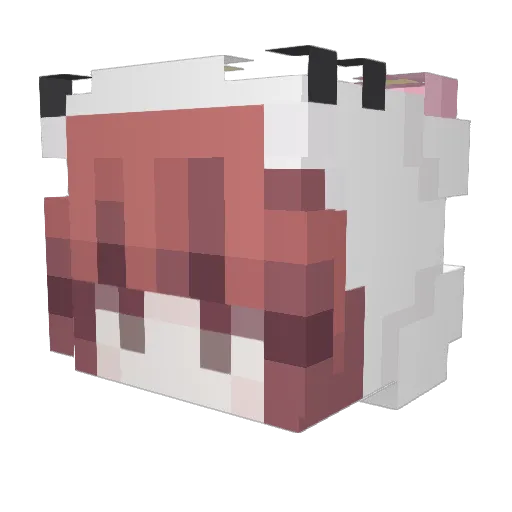 EmberL3gend Minecraft avatar head, 3D render