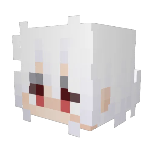 EmberMoonlight Minecraft avatar head, 3D render