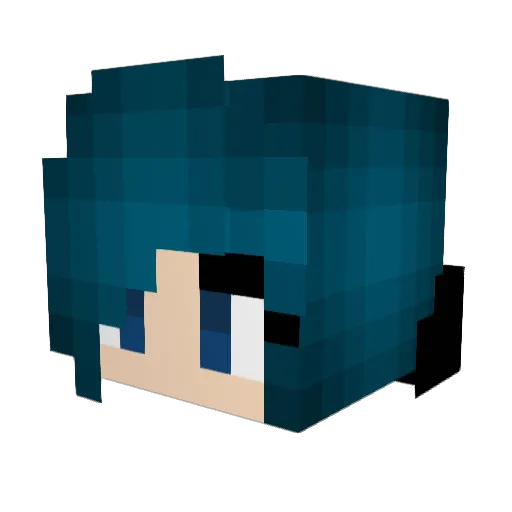 Ember_Cat Minecraft avatar head, 3D render