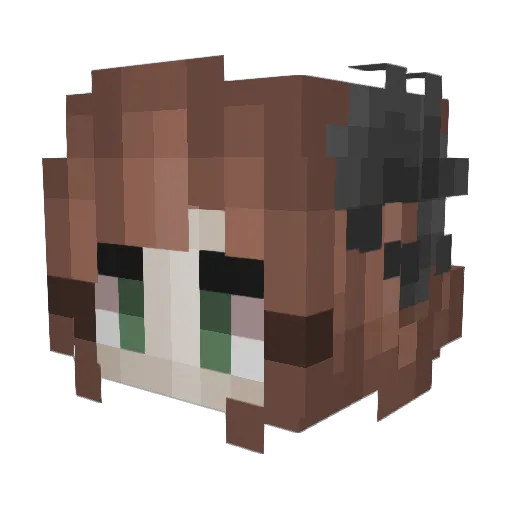 Ember_Dragoness Minecraft avatar head, 3D render