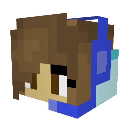 Ember_Titan Minecraft avatar head, 3D render