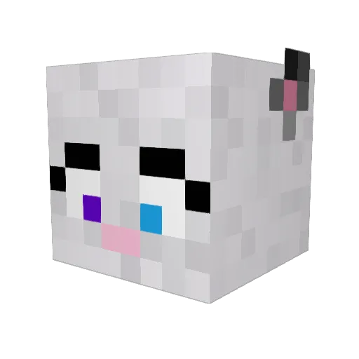 Emberanc Minecraft avatar head, 3D render