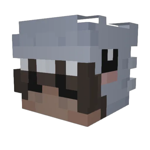 EmberedAbysss Minecraft avatar head, 3D render