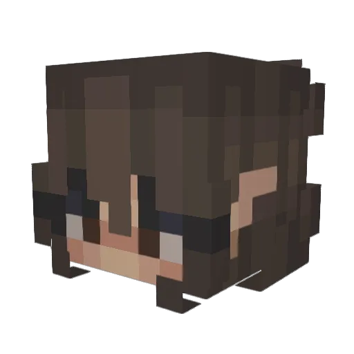Embio Minecraft avatar head, 3D render