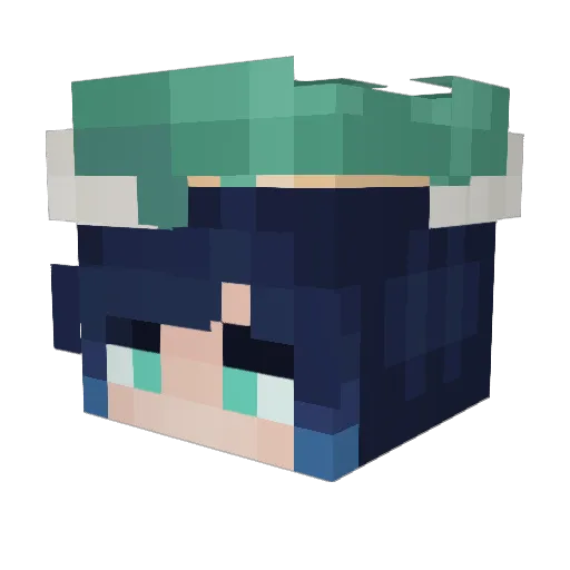 Embo_7 Minecraft avatar head, 3D render