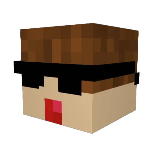 Embower Minecraft avatar head, 3D render