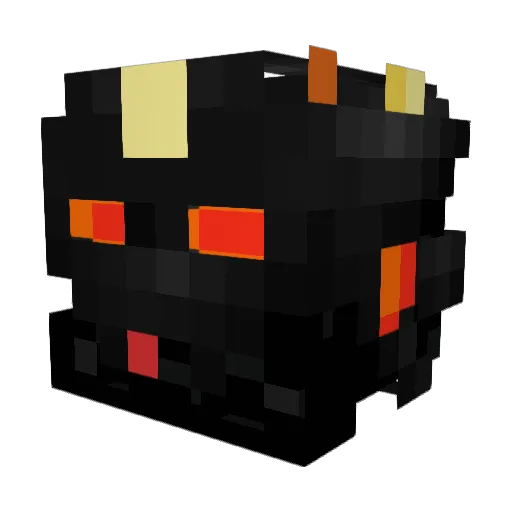Emboy Minecraft avatar head, 3D render