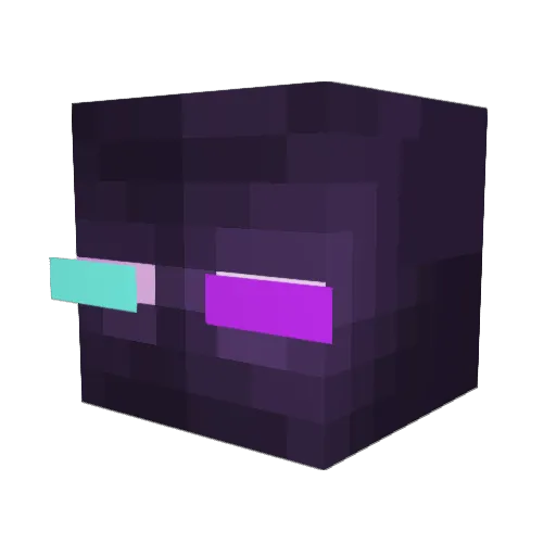 Embracer Minecraft avatar head, 3D render