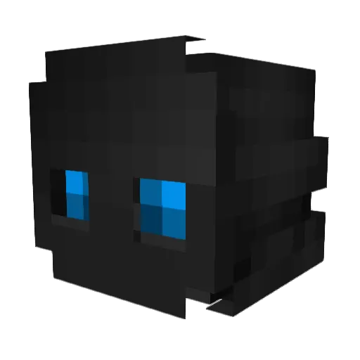 EmbryoReturns Minecraft avatar head, 3D render