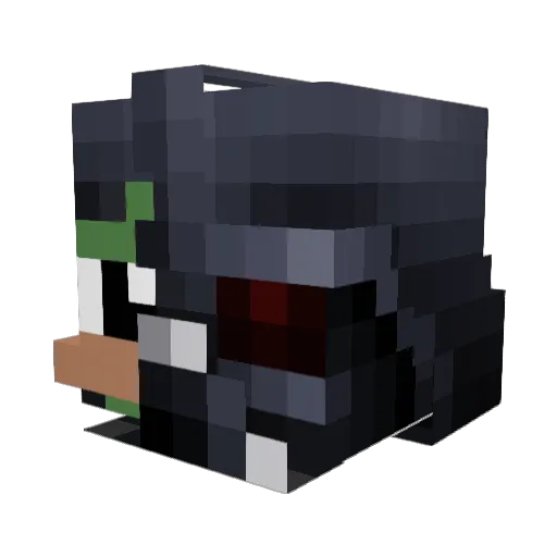EmcIcon Minecraft avatar head, 3D render