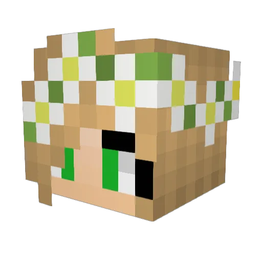 Emchen17 Minecraft avatar head, 3D render