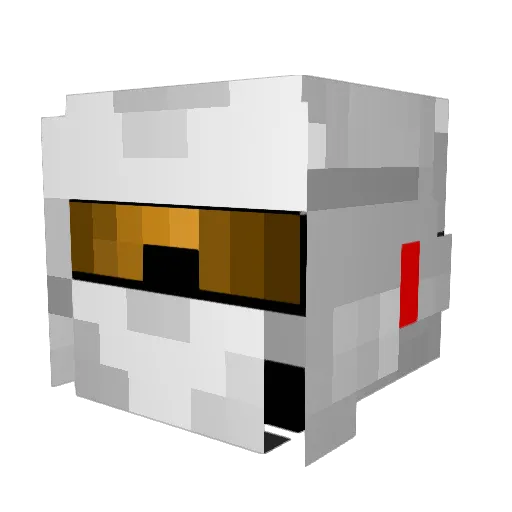 Emcho Minecraft avatar head, 3D render