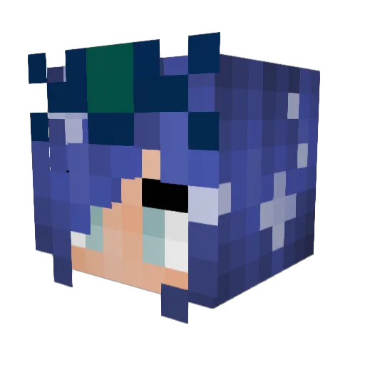 Emely_Prinzessin Minecraft avatar head, 3D render