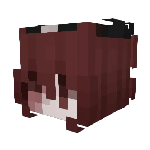 Emelyjj Minecraft avatar head, 3D render