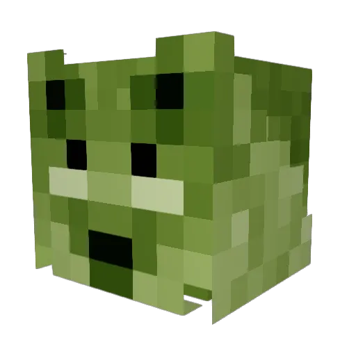 EmerTheOne Minecraft avatar head, 3D render