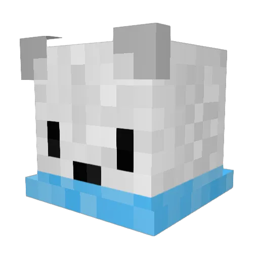 Emerald4 Minecraft avatar head, 3D render