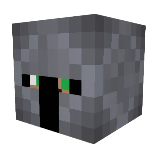 EmeraldCrusader_ Minecraft avatar head, 3D render