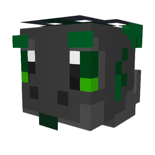 EmeraldEdnard Minecraft avatar head, 3D render