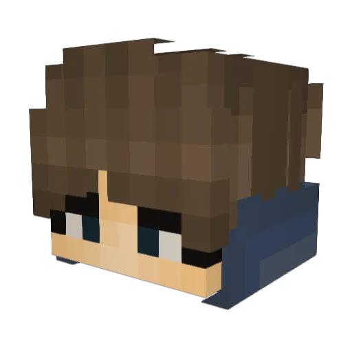 EmeraldFlame816 Minecraft avatar head, 3D render