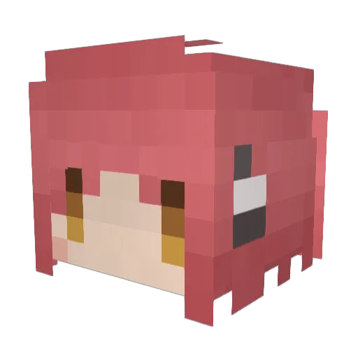 EmeraldGreen Minecraft avatar head, 3D render