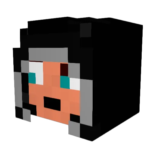 EmeraldKid69 Minecraft avatar head, 3D render