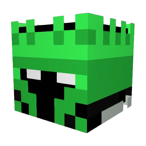 EmeraldKing941 Minecraft avatar head, 3D render