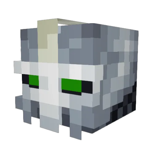 EmeraldKnight Minecraft avatar head, 3D render