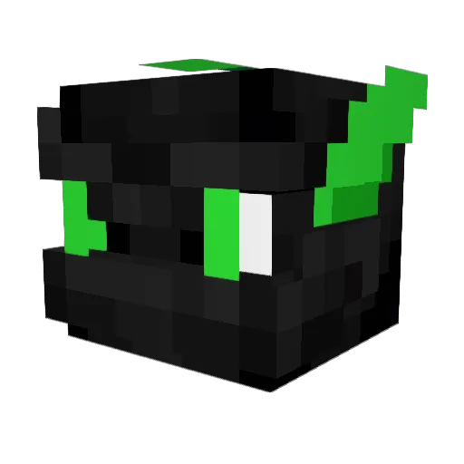 EmeraldPeak Minecraft avatar head, 3D render