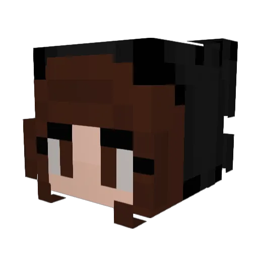 EmeraldPost Minecraft avatar head, 3D render
