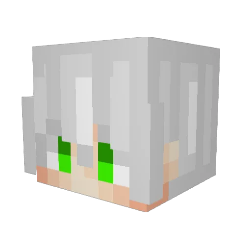 EmeraldShard Minecraft avatar head, 3D render