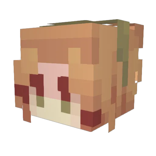 EmeraldSpring709 Minecraft avatar head, 3D render