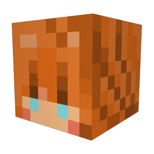 EmeraldWings Minecraft avatar head, 3D render